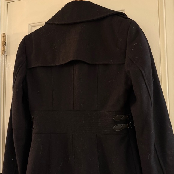 Kenneth Cole New York Black Wool Trench Coat - Picture 6 of 10